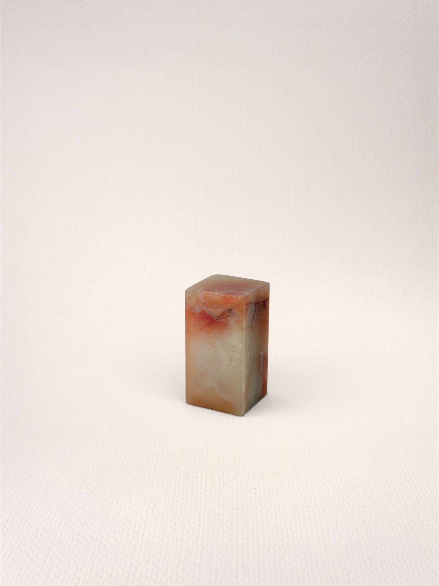老撾石 正章 7分 2.1*2.1*4.1cm 平頭 篆刻印石