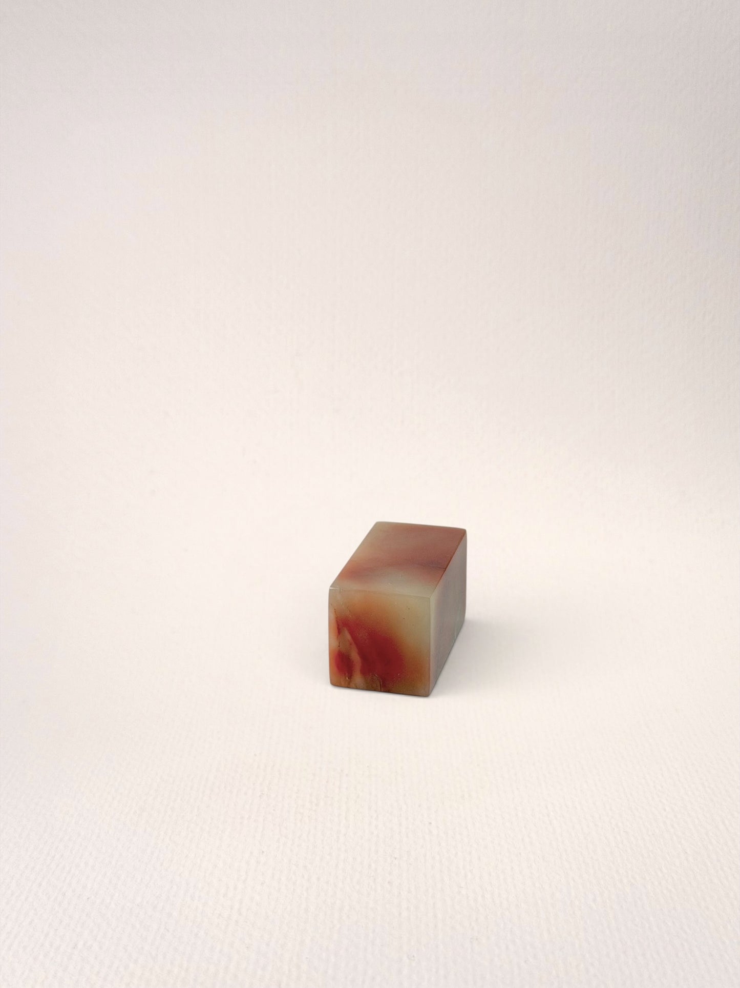 老撾石 正章 7分 2.1*2.1*4.1cm 平頭 篆刻印石